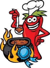 The chili was hot, hot, hot!